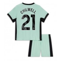 Dječji Nogometni Dres Chelsea Ben Chilwell #21 Rezervni 2023-24 Kratak Rukav (+ Kratke hlače)